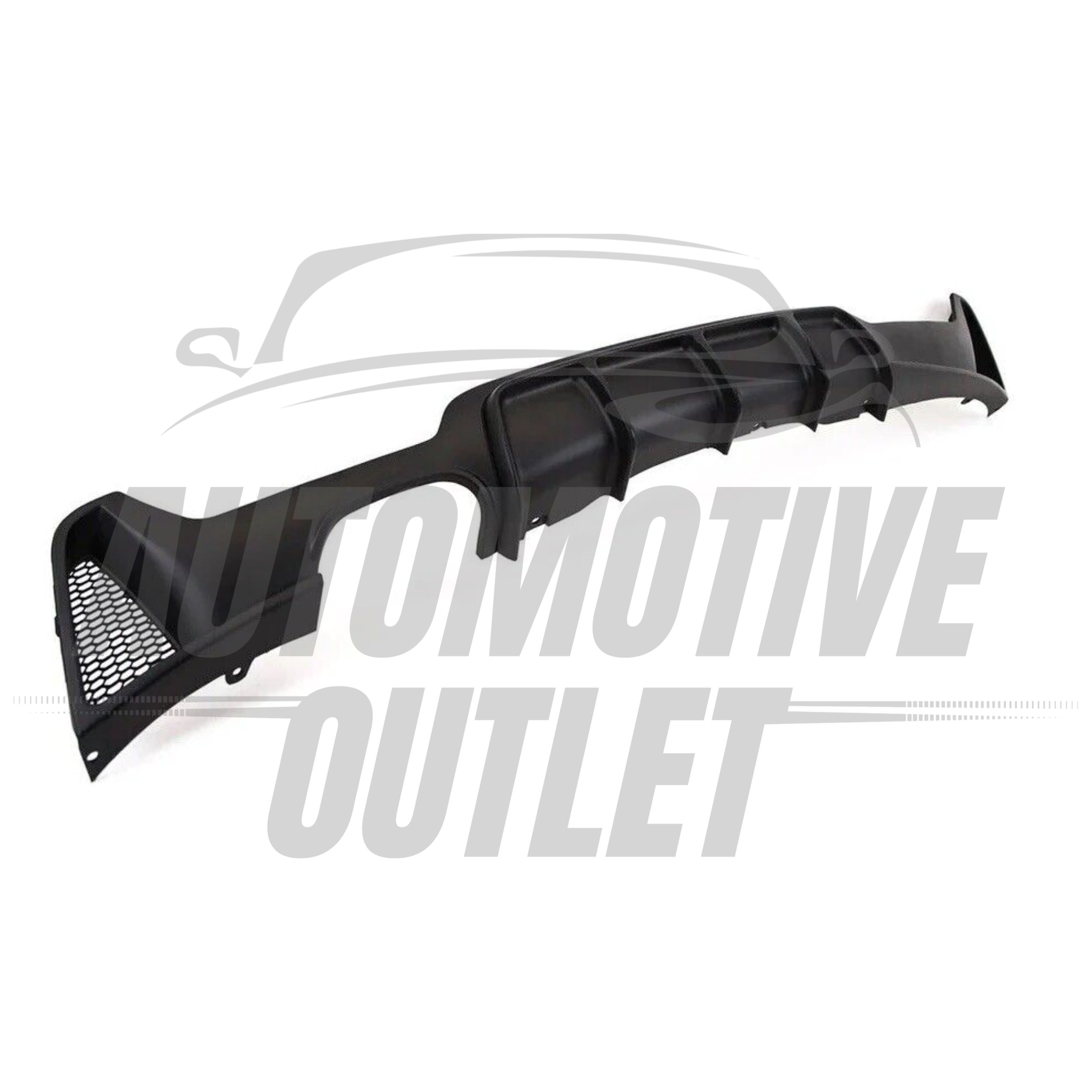 M SPORT MATTE BLACK TWIN EXHAUST REAR DIFFUSER VALANCE FOR BMW 4-SERIES F32 F33+ 4