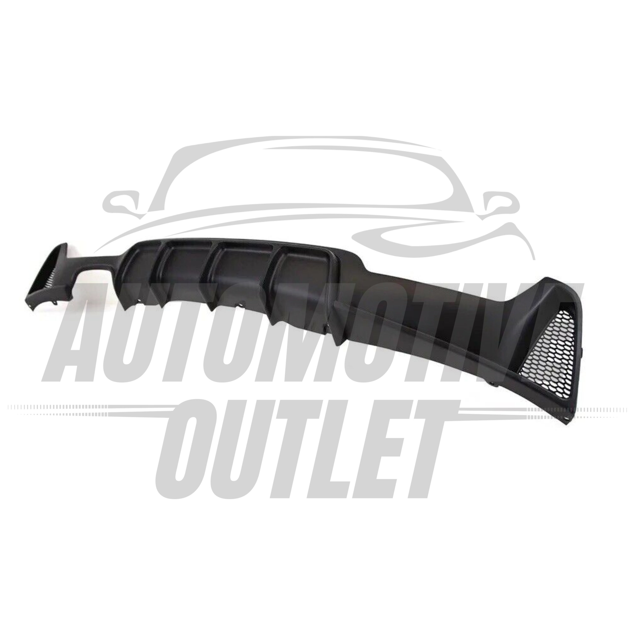 M SPORT MATTE BLACK TWIN EXHAUST REAR DIFFUSER VALANCE FOR BMW 4-SERIES F32 F33+ 6