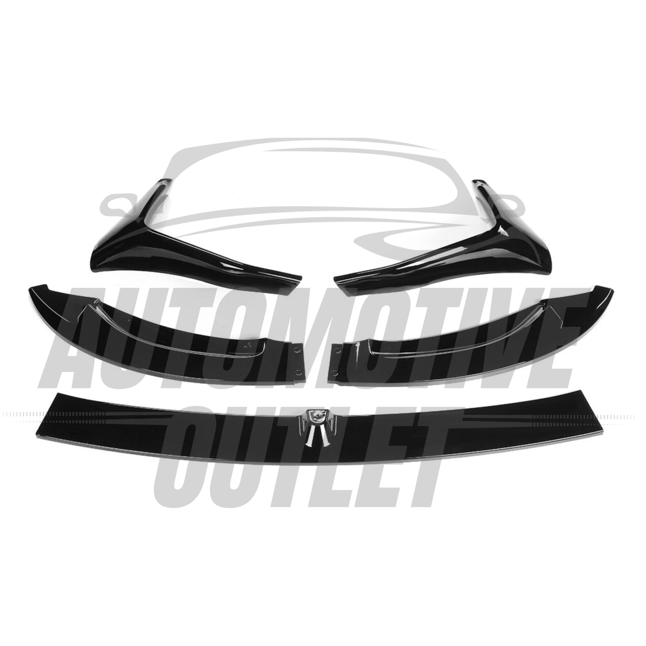 FRONT SPLITTER LIP M PERFORMANCE STYLE GLOSS BLACK FOR BMW M3 F80 F82 F83 2015+ 6