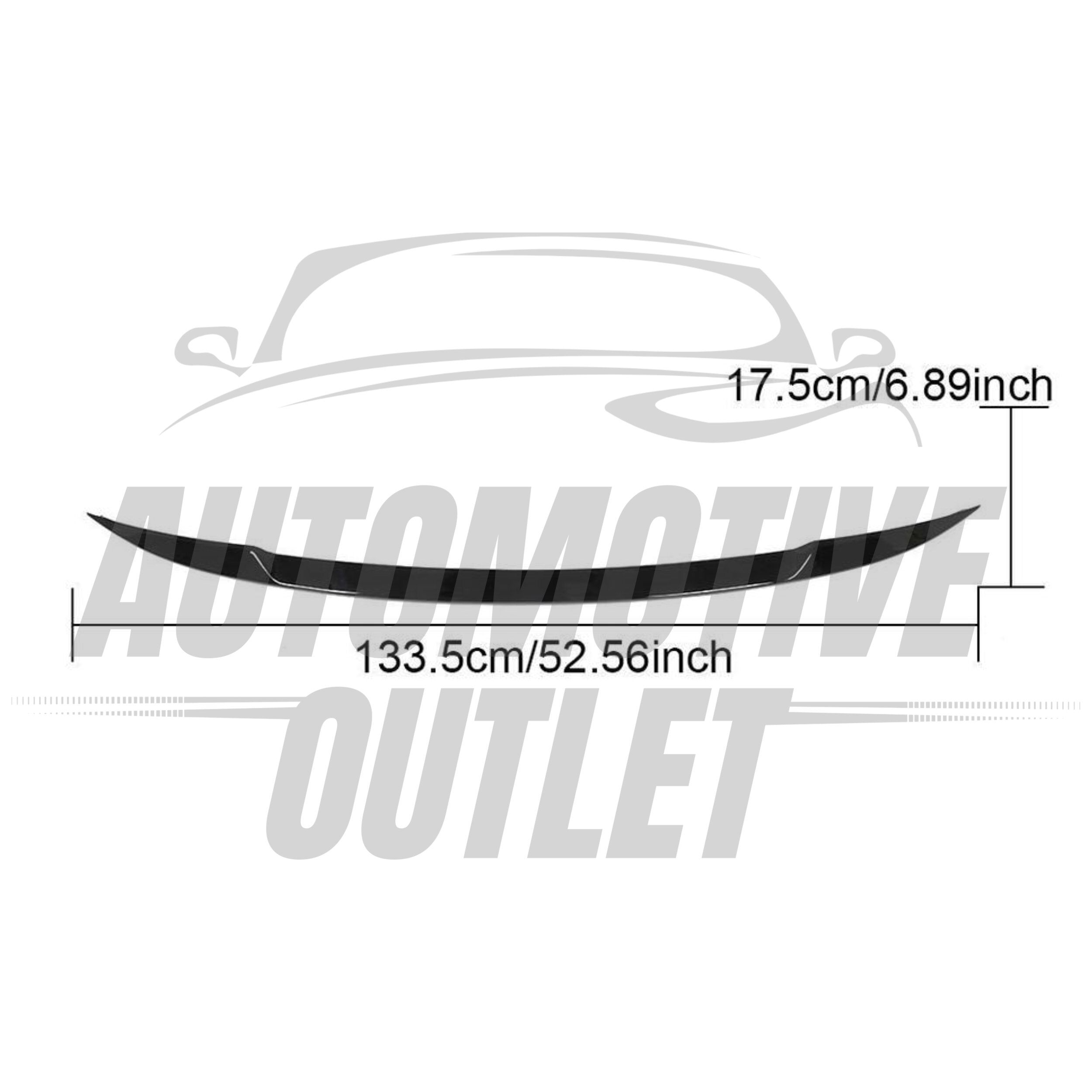 REAR MIDDLE TRUNK BOOT SPOILER LIP GLOSS BLACK BODYKIT FOR BMW X5 M SPORT 2019+ 6