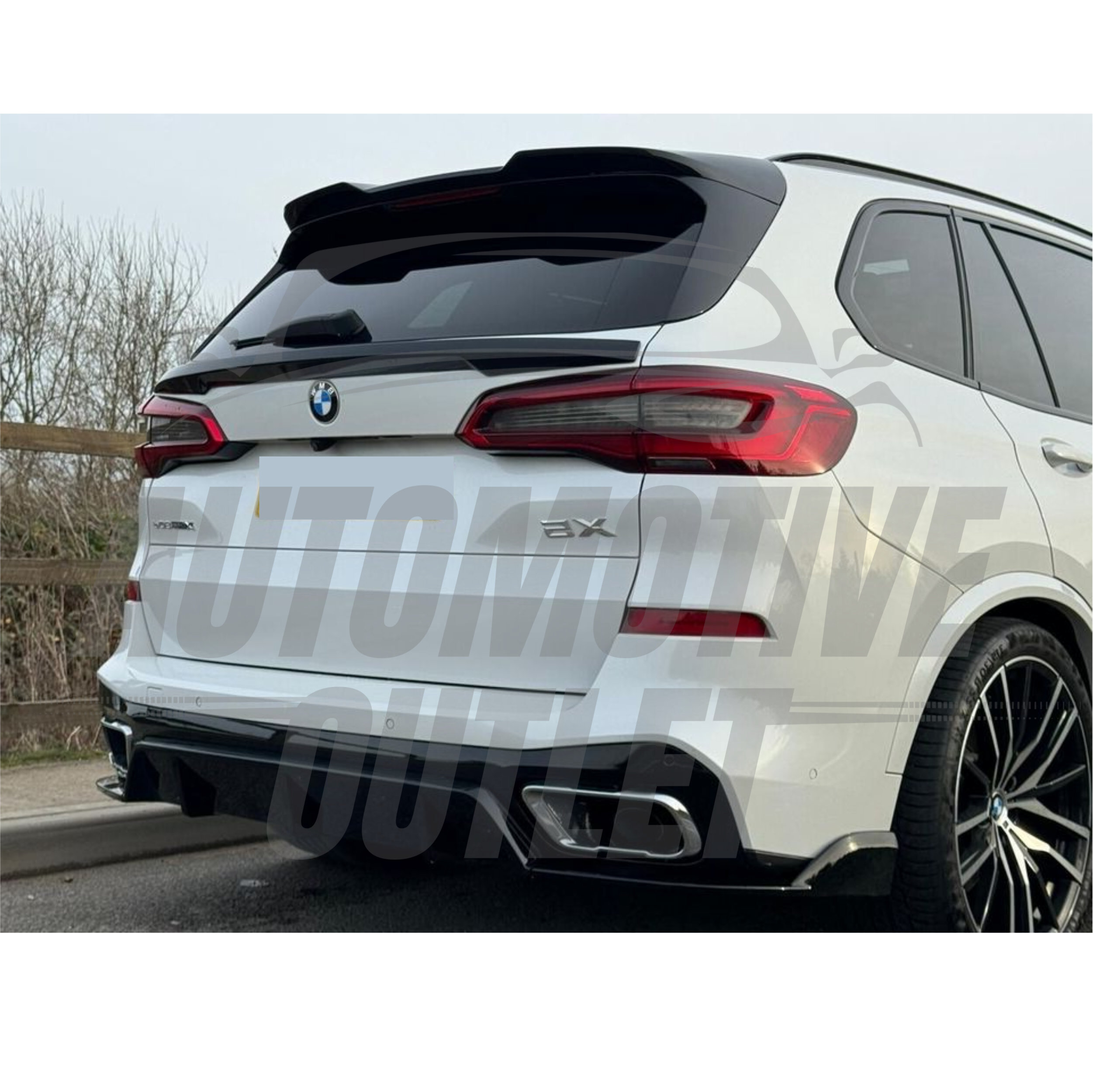 REAR MIDDLE TRUNK BOOT SPOILER LIP GLOSS BLACK BODYKIT FOR BMW X5 M SPORT 2019+ 7