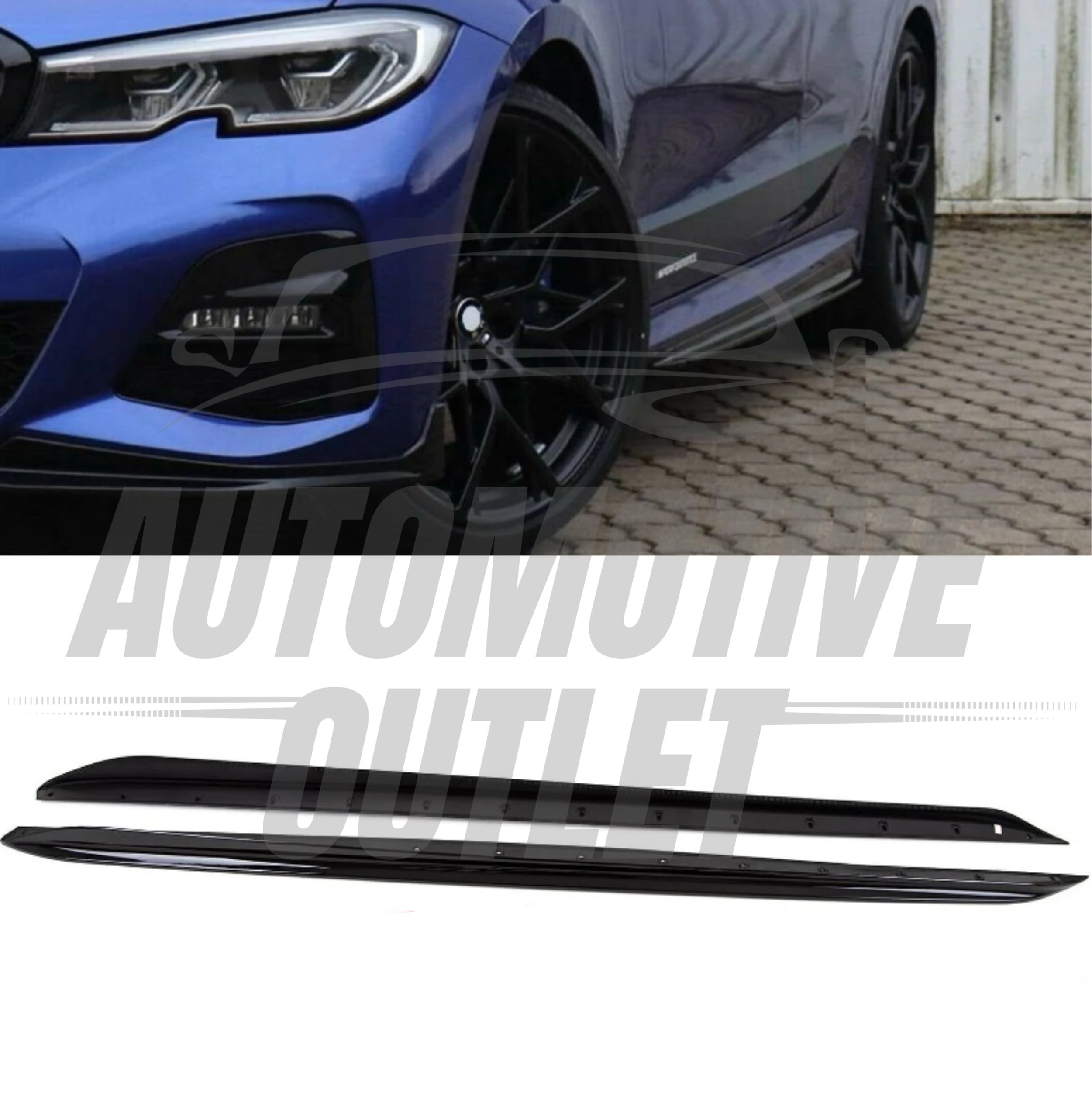 SIDE SKIRTS VALANCE EXTENSIONS M PERFORMANCE GLOSS BLACK FOR BMW G20 G21 2018+ 8