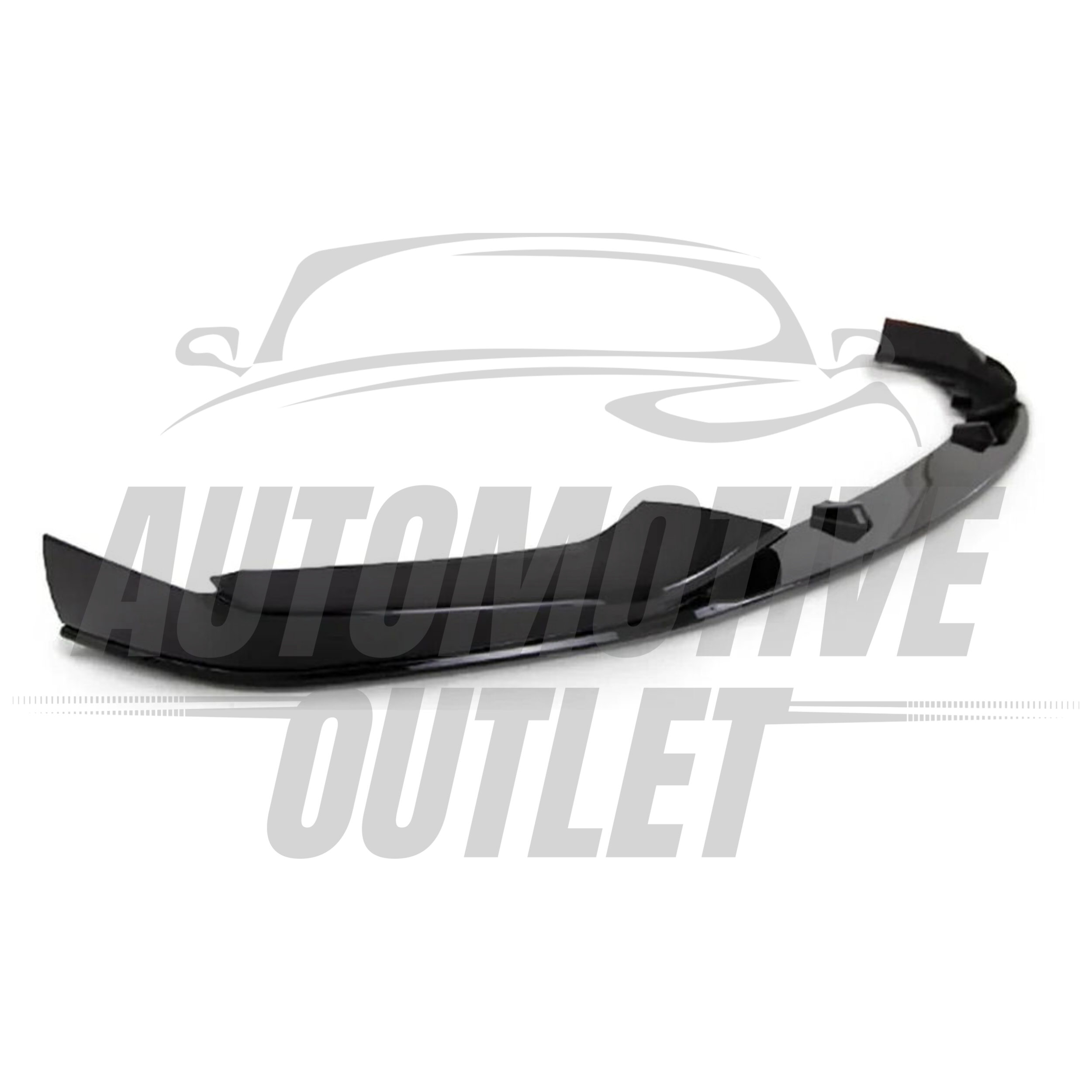 FRONT SPLITTER GLOSS BLACK FOR BMW 5 SERIES G30 G31 M5 SPORT STYLE 2016-2019 2