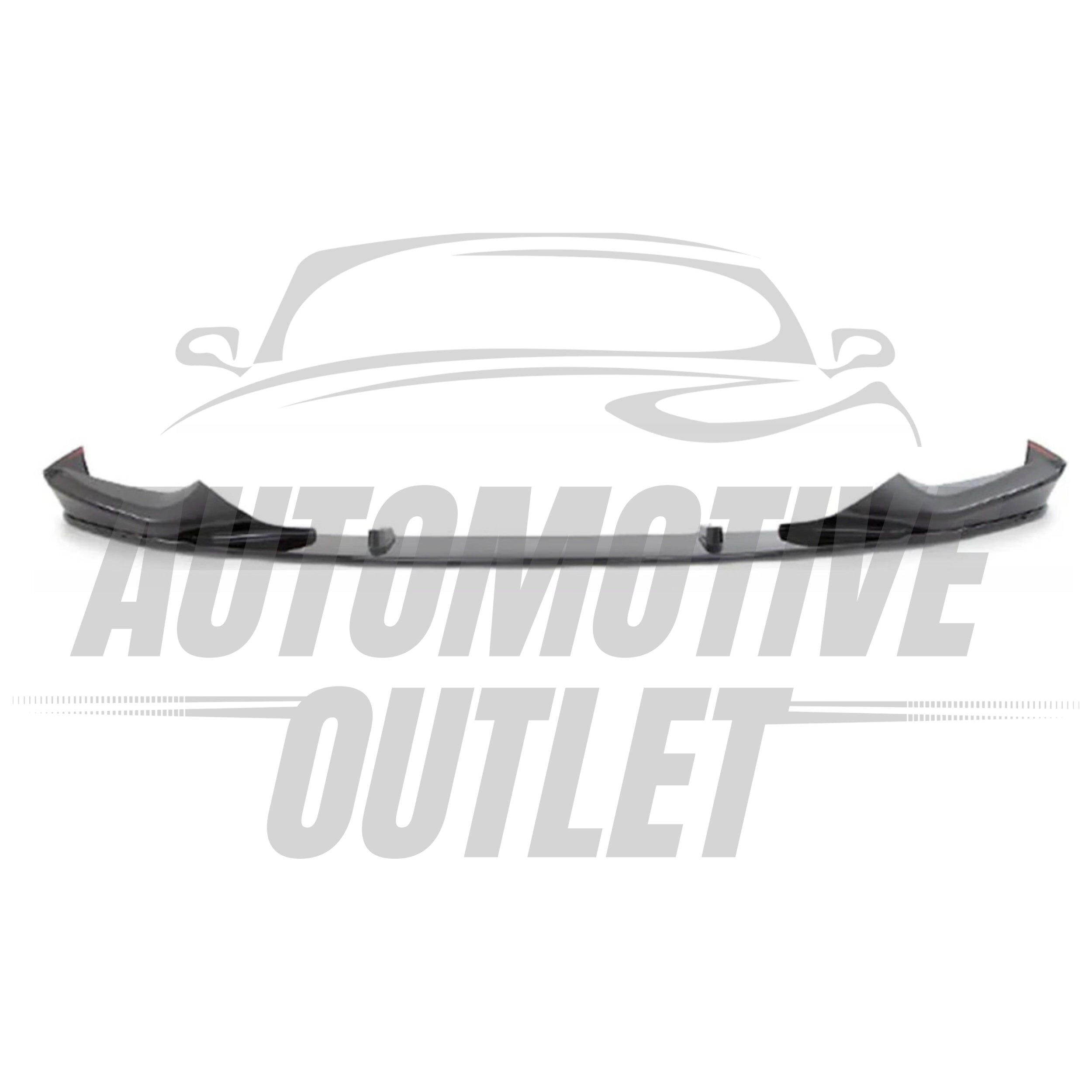 FRONT SPLITTER GLOSS BLACK FOR BMW 5 SERIES G30 G31 M5 SPORT STYLE 2016-2019 3