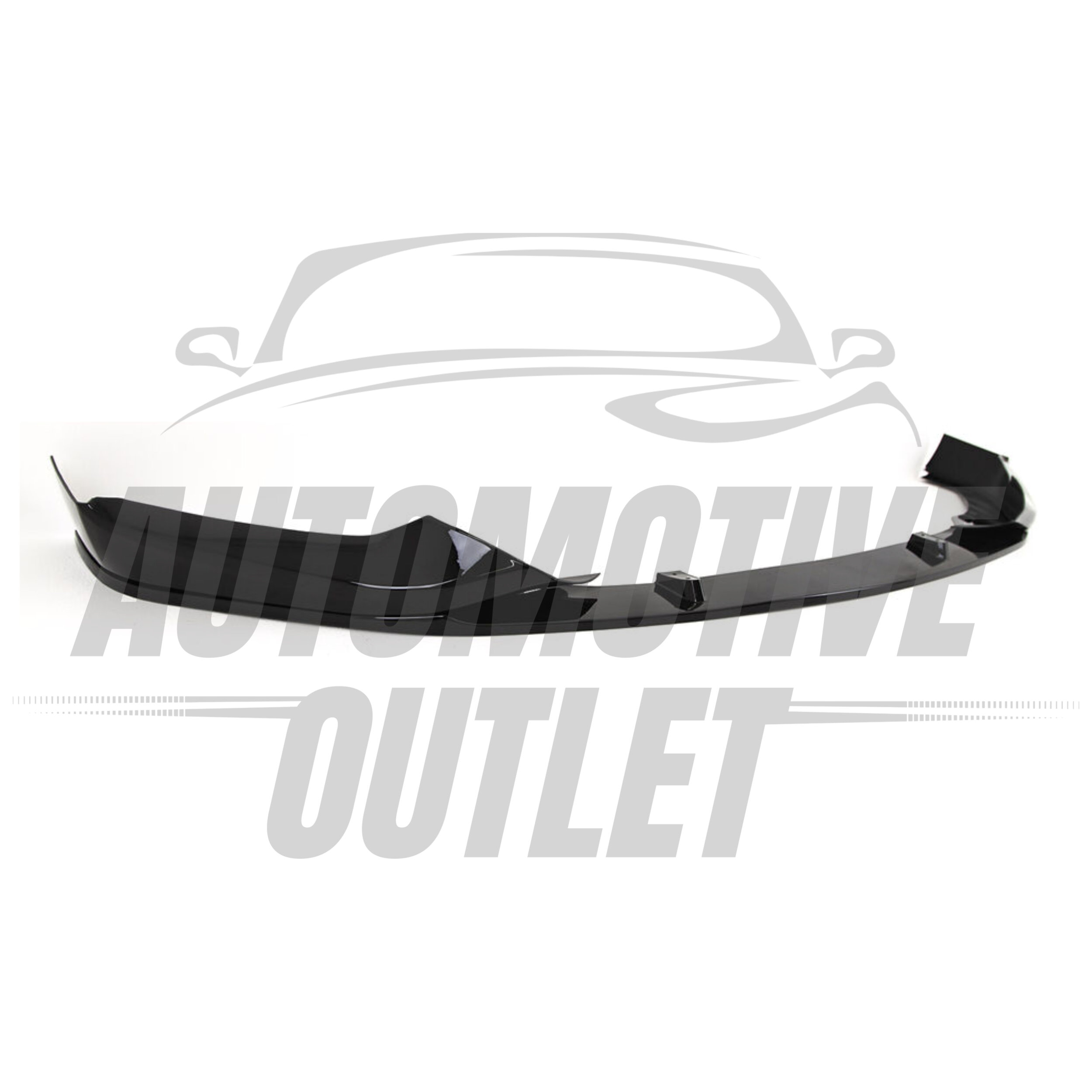 FRONT SPLITTER GLOSS BLACK FOR BMW 5 SERIES G30 G31 M5 SPORT STYLE 2016-2019 8