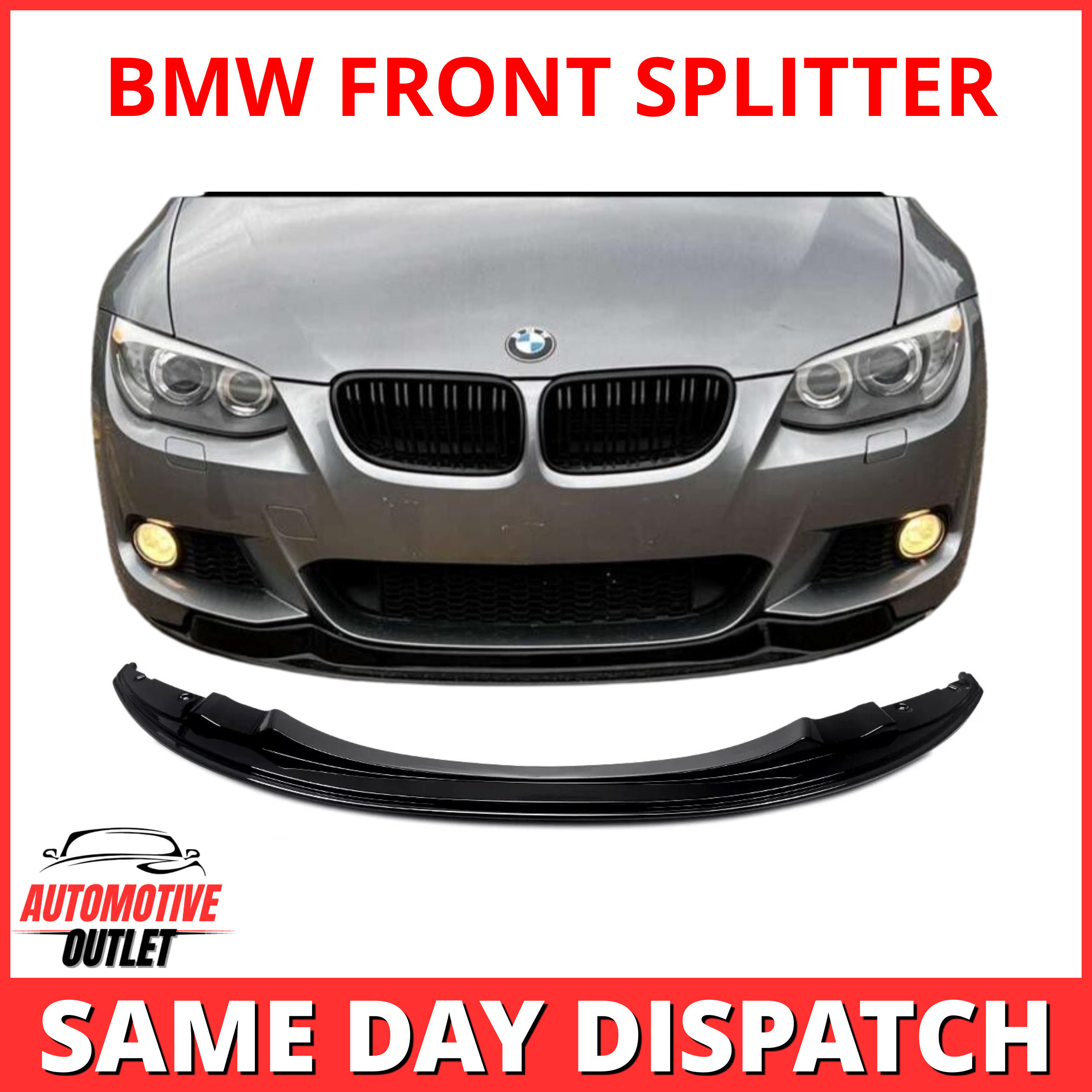 FRONT BUMPER SPOILER LIP SPLITTER FOR BMW 3 SERIES E90 E91 M SPORT LCI 2009-2012