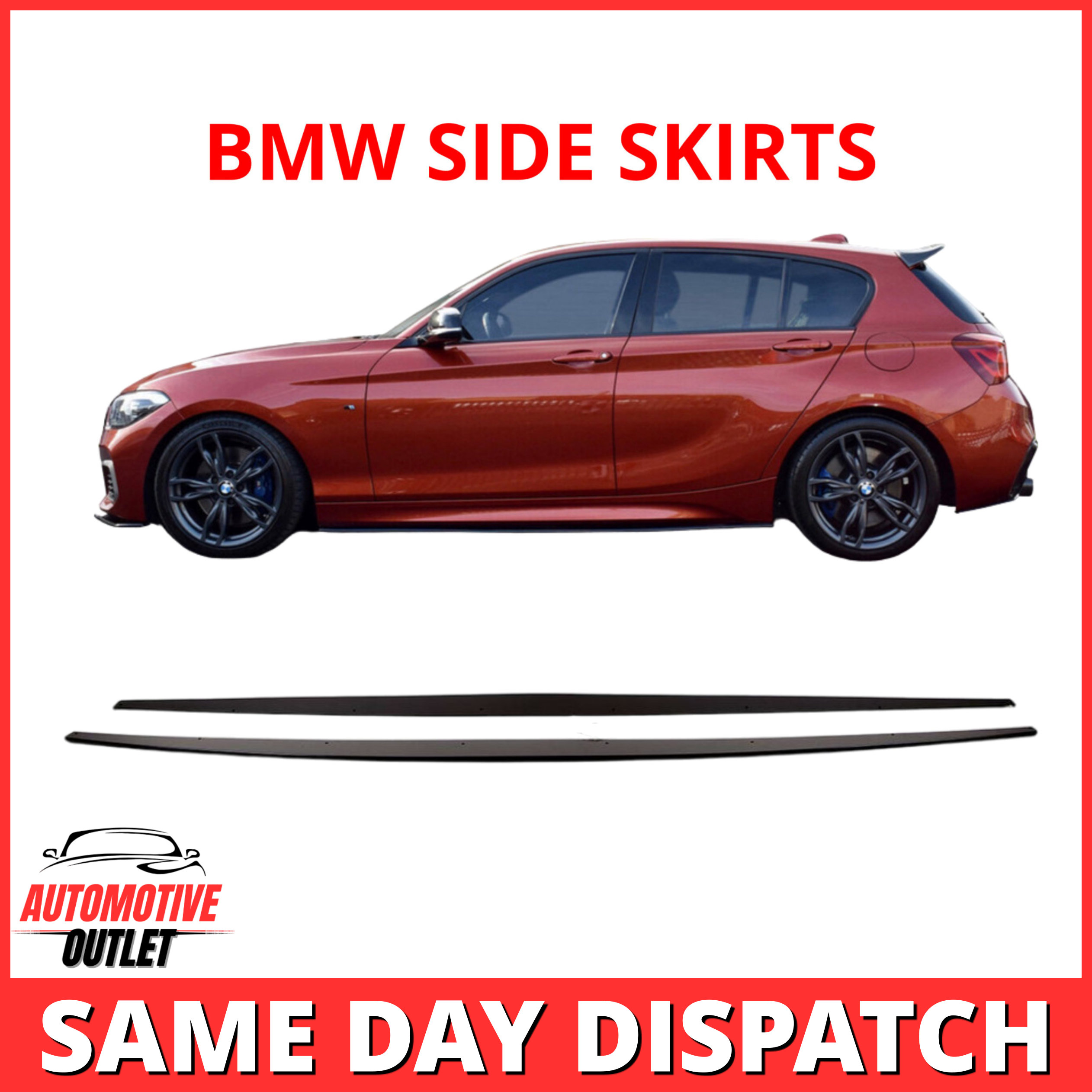 SIDE SKIRTS M PERFORMANCE SPORT STYLE LCI GLOSS BLACK FOR BMW 1 SERIES F20 F21