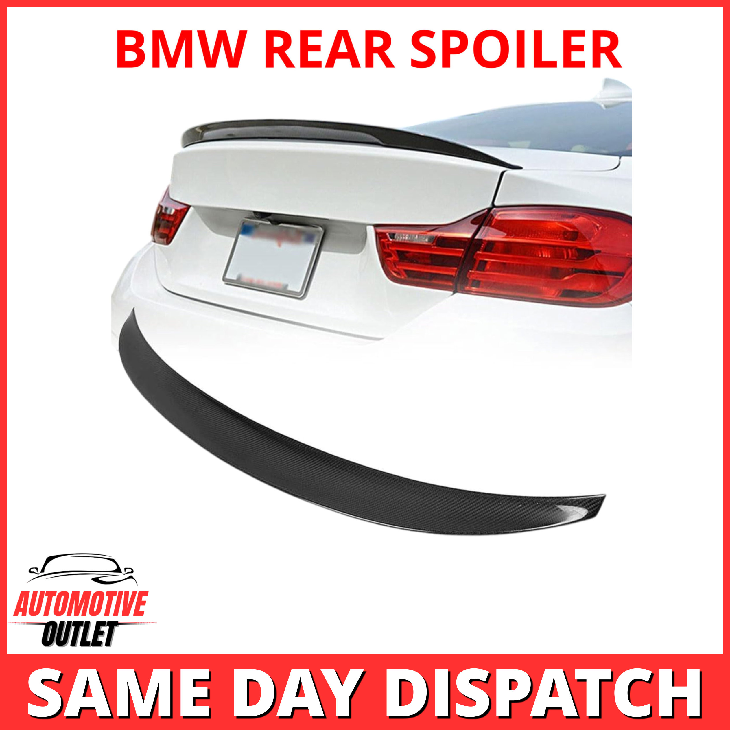 REAR SPOILER PERFORMANCE M SPORT LIP CARBON FOR BMW 4 SERIES F32 F33 F36
