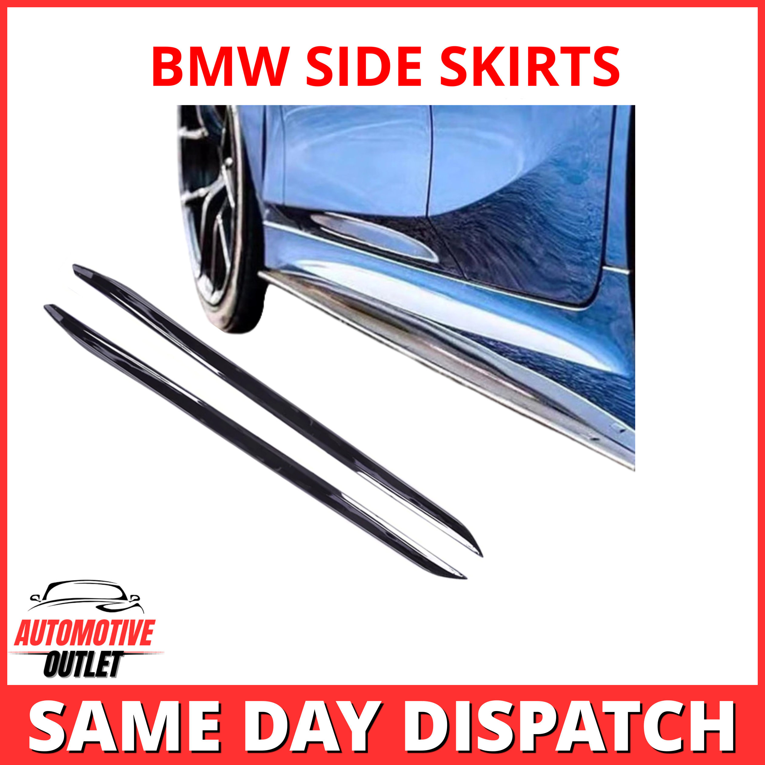 SIDE SKIRTS VALANCE EXTENSIONS M PERFORMANCE GLOSS BLACK FOR BMW G20 G21 2018+