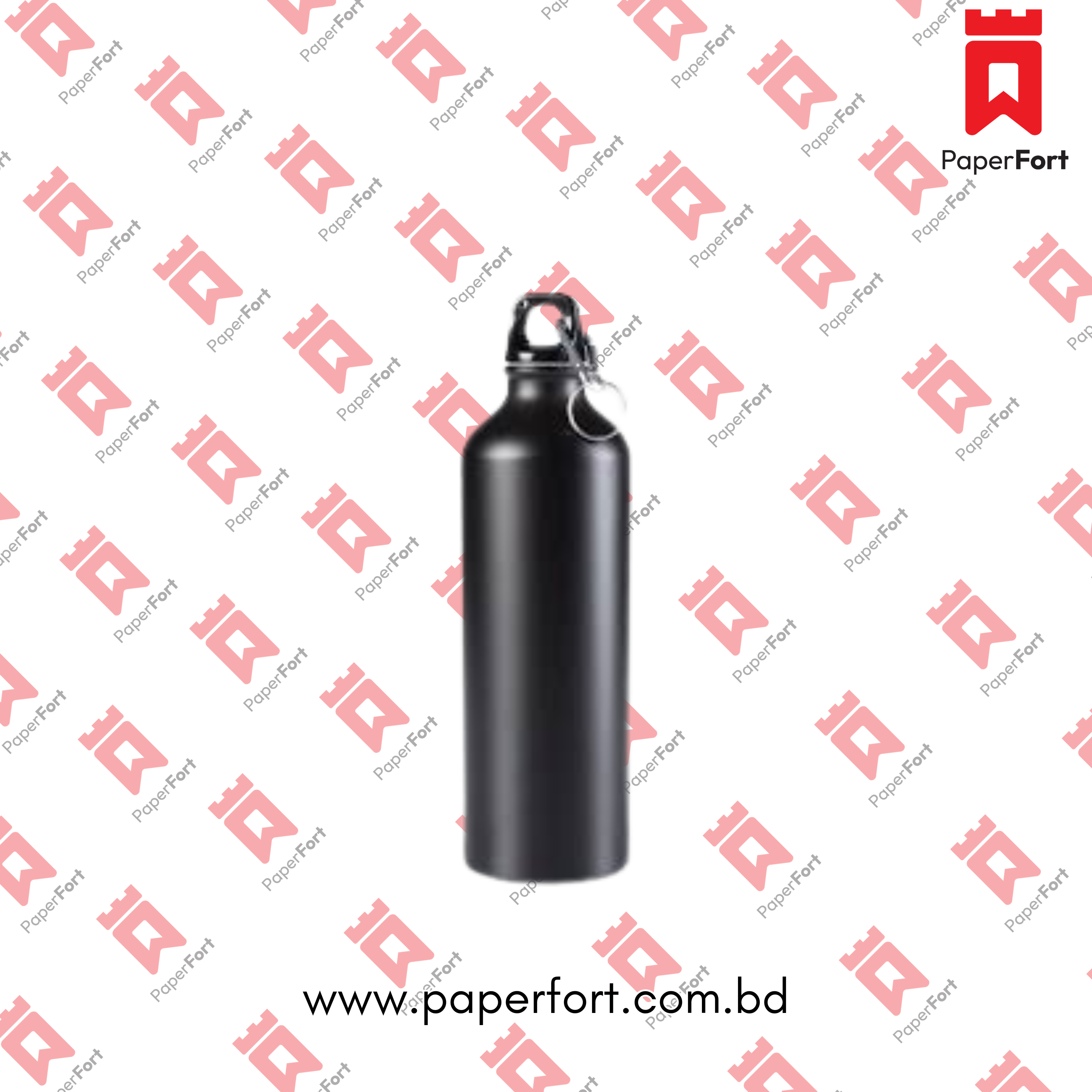 Aluminum Water Flask - Black (750ml)