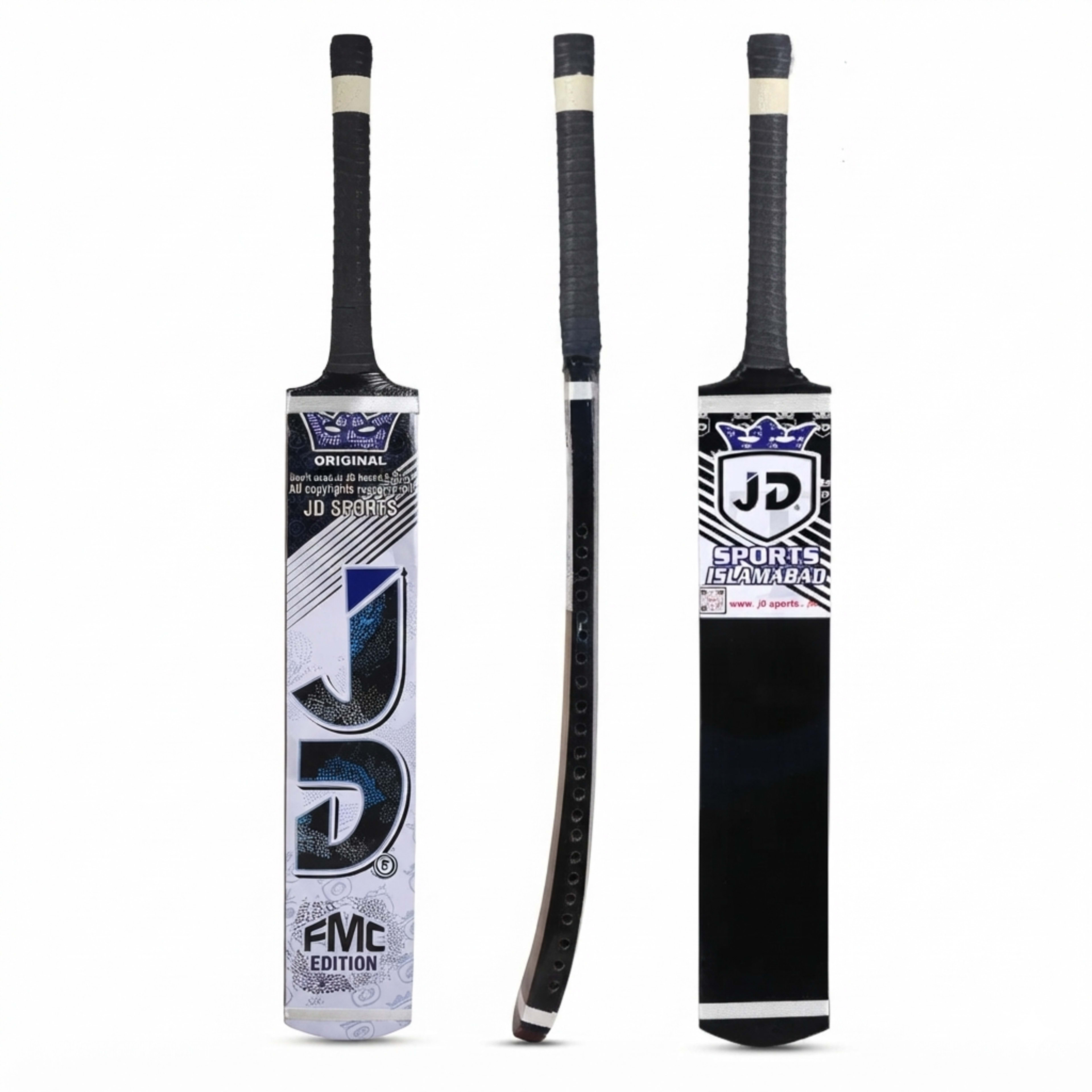 JD Tape Ball Cricket Bat – 800-850g 5-Inch Blade 36-Inch Length Premium Wood Soft Feel Grip