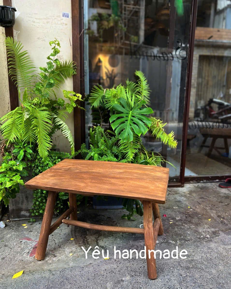Bàn 80 Mặt Ván Gỗ Dày
