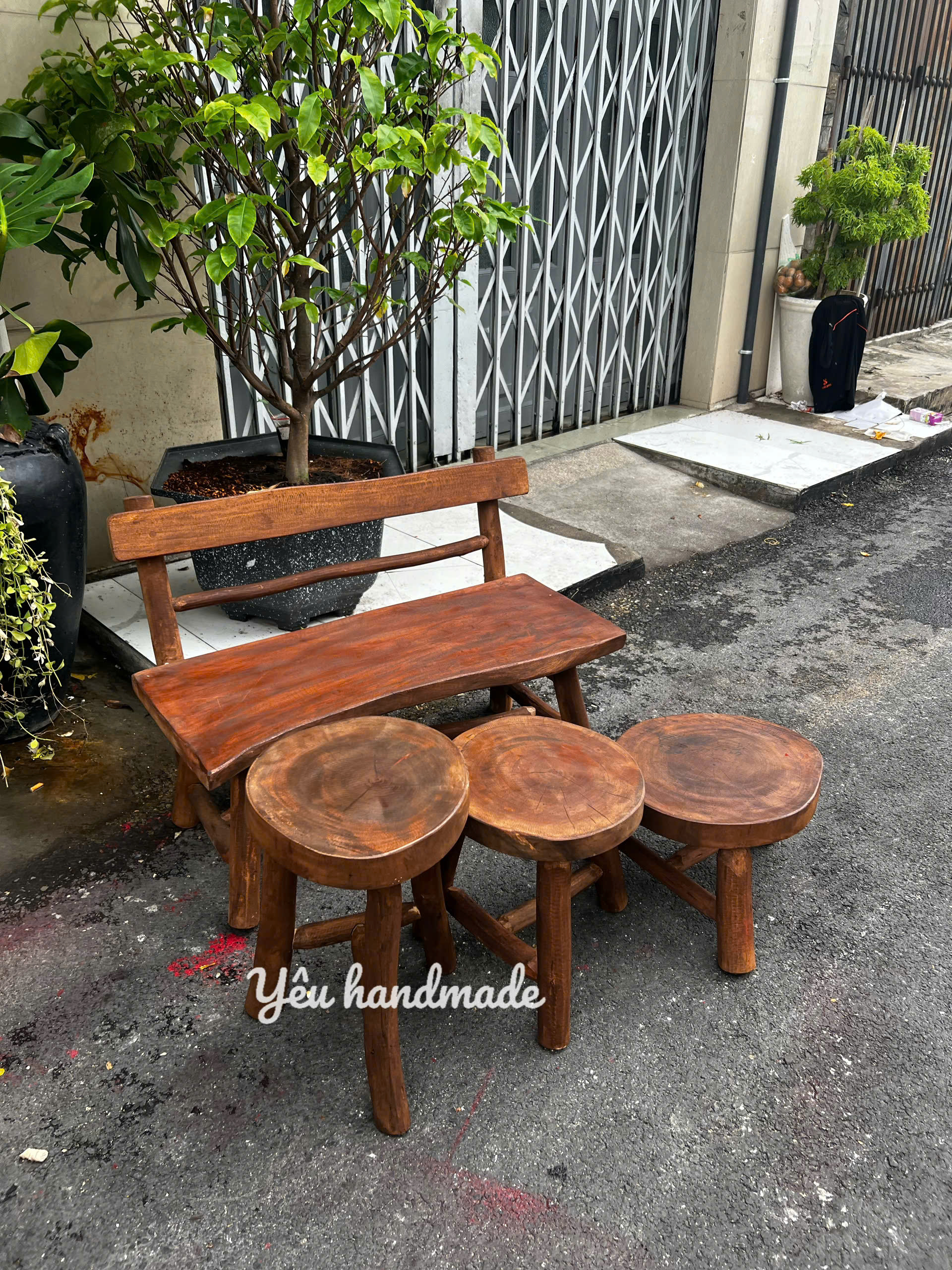 Ghế Đôn Mặt Tròn 4 chân