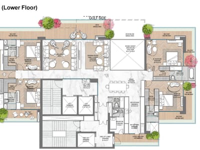 5BHK Apartment floor plan
