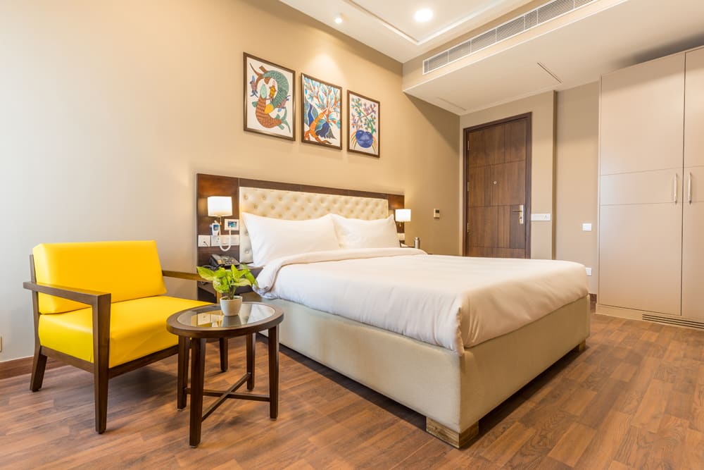 max antara sector 150 noida bedroom