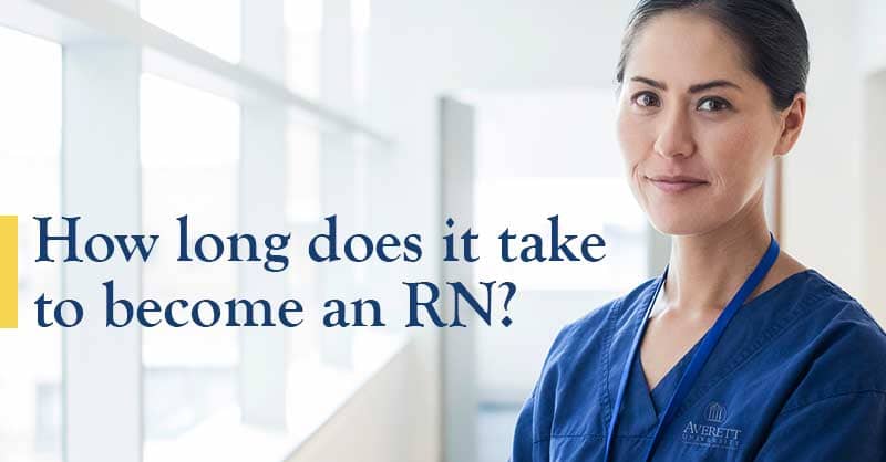 How long does it take to become an RN? - nurse wearing blue scrubs