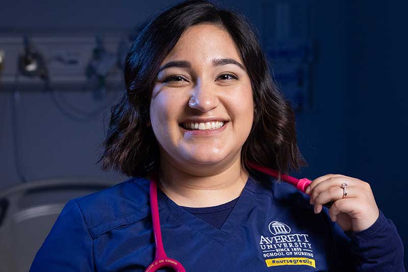 closeup of Averett ABSN student smiling