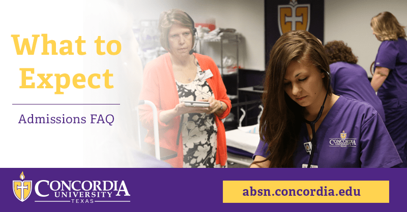 Concordia University Texas' ABSN admission counselors are always ready to answer questions
