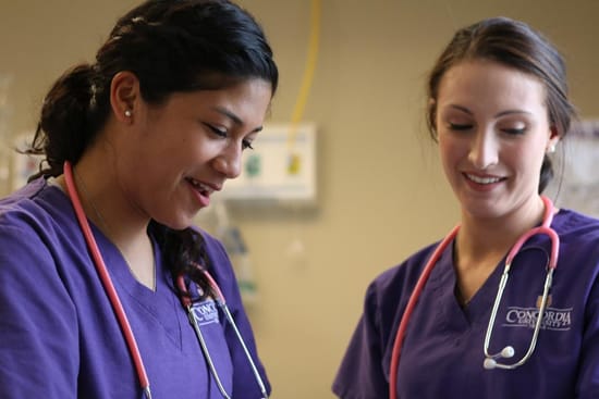 Concordia nursing students