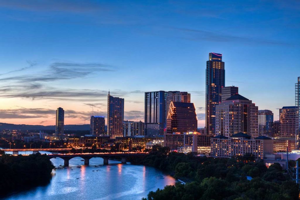 skyline view of Austin, Texas