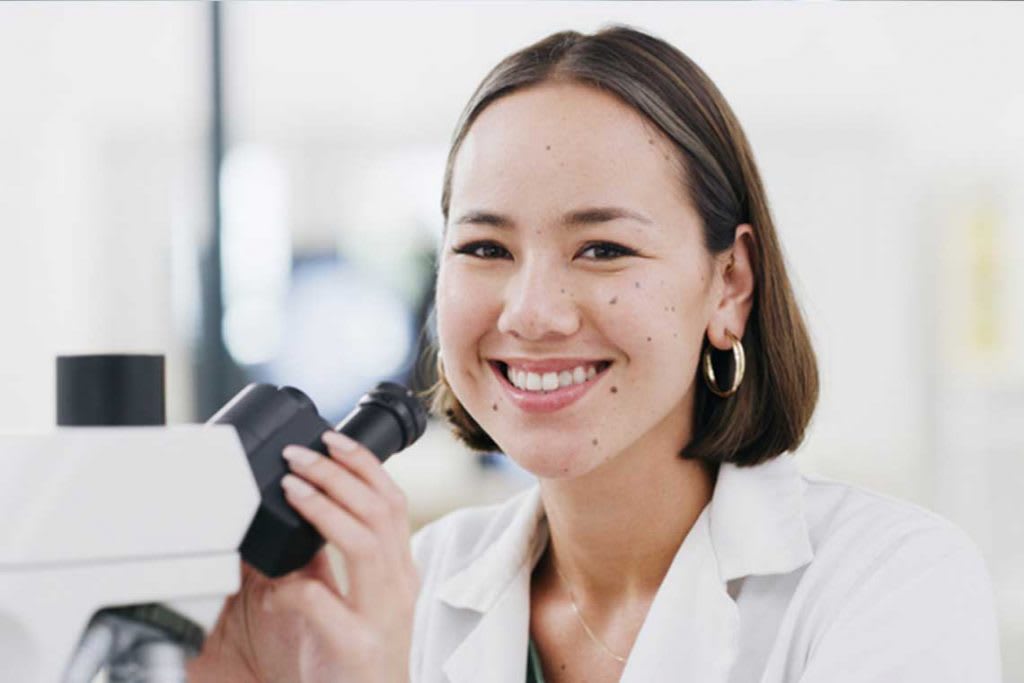 nurse with forensic tools