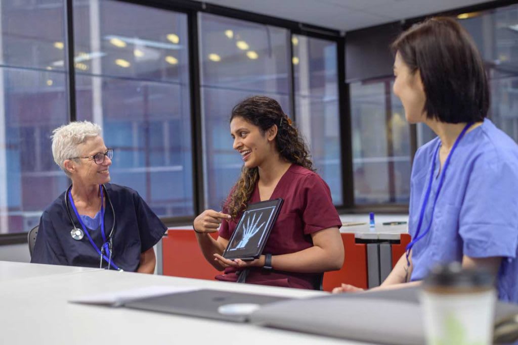 nursing students in classroom