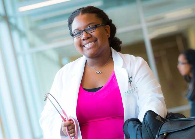 Felician nursing student