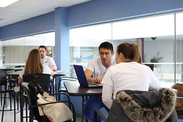 Group of Madonna Accelerated BSN students studying together