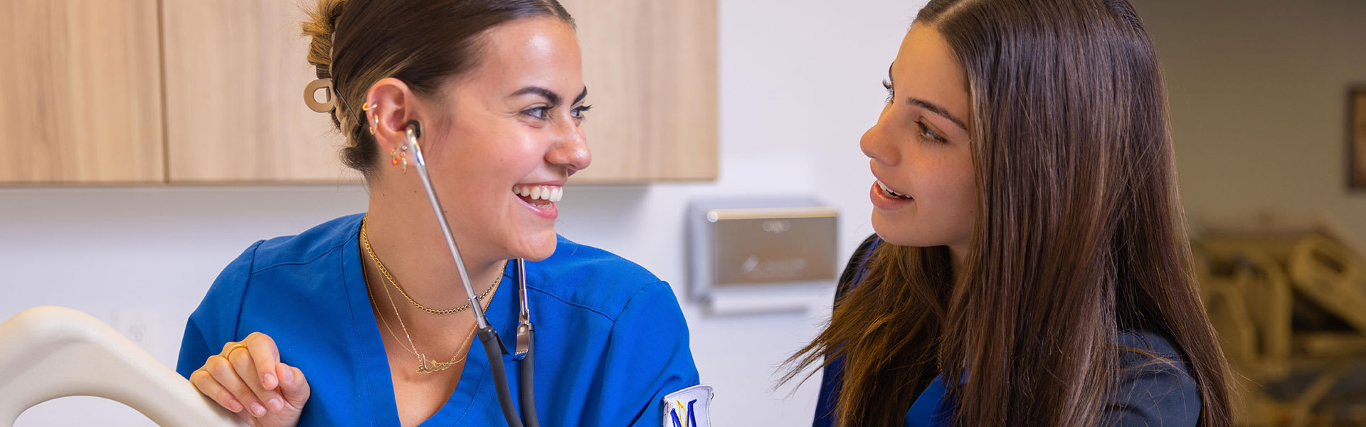 two Madonna ABSN students smiling