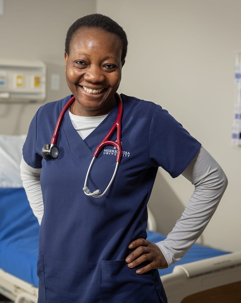 nursing student smiling