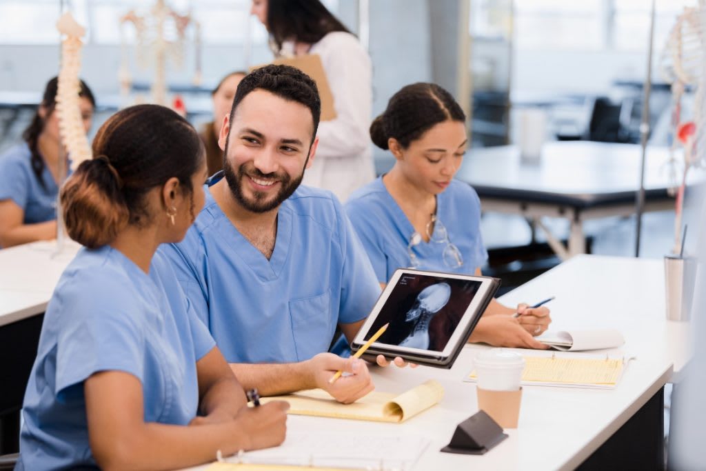 nurses in class