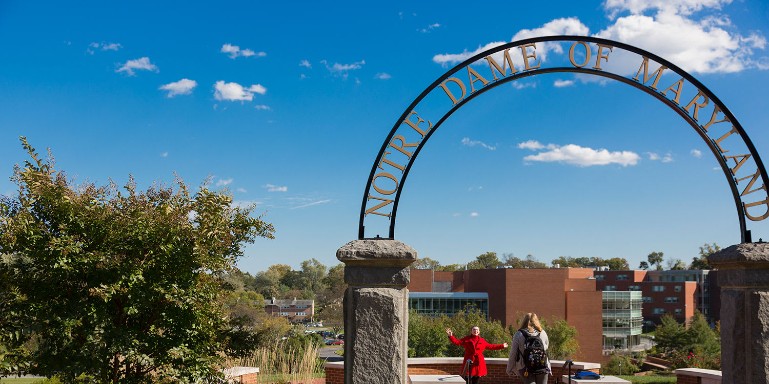 Notre Dame of Maryland University archway