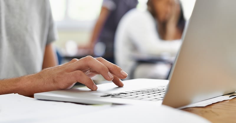 Hand scrolling on a computer mousepad