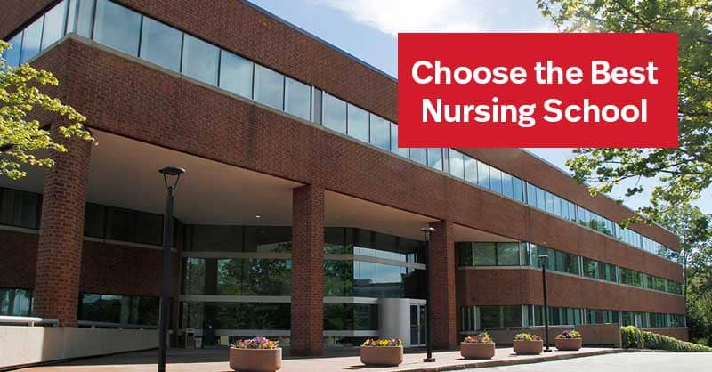 Choose the Best Nursing School - view of building outside