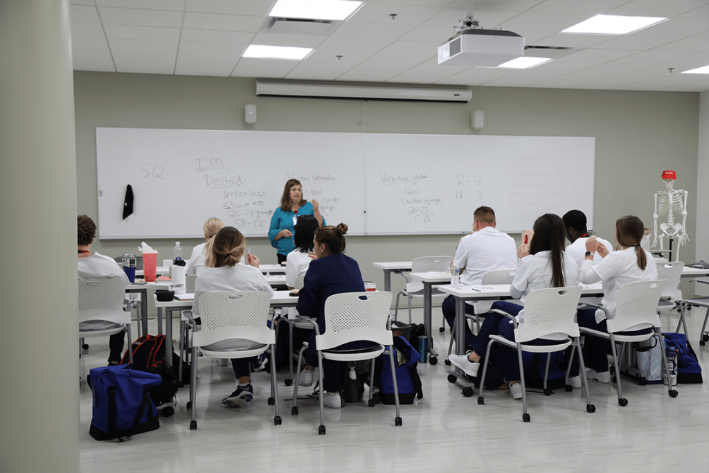 Northeastern nursing students in classroom