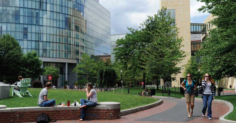 Outdoor photo of school campus