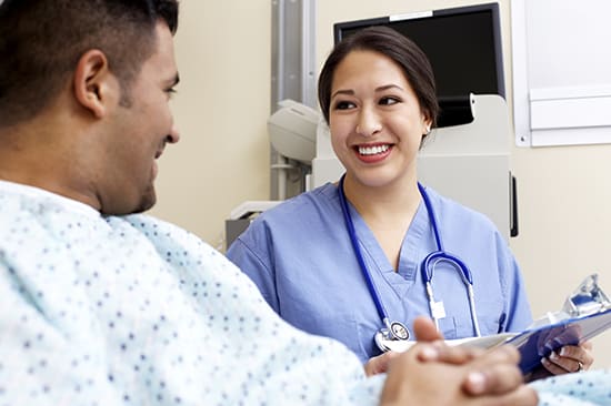 Northeastern blog - nurse patient Nurse and patient