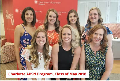 Graduating class for Charlotte ABSN program in 2018