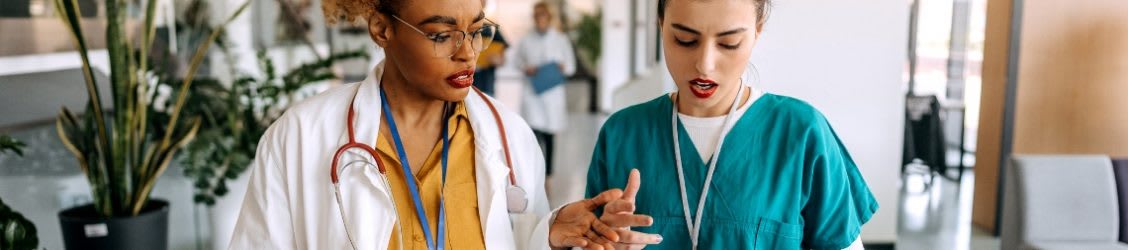 nurses working together