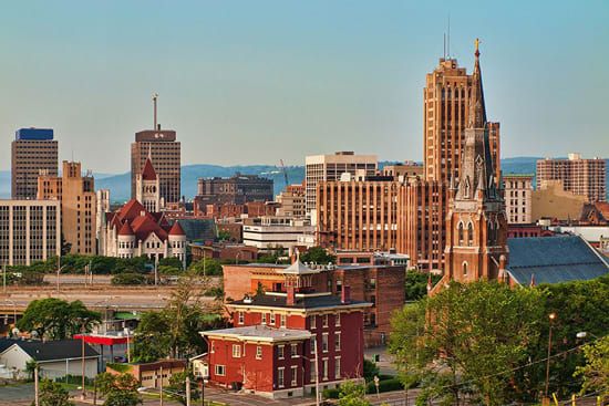 Syracuse New York skyline