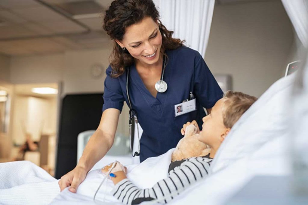 nurse with patient