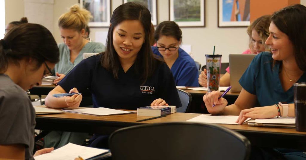 nursing students in class