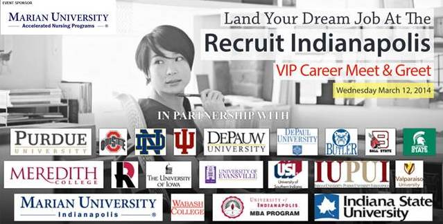 Land your dream job at the Recruit Indianapolis VIP Career Meet & Greet - Marian University