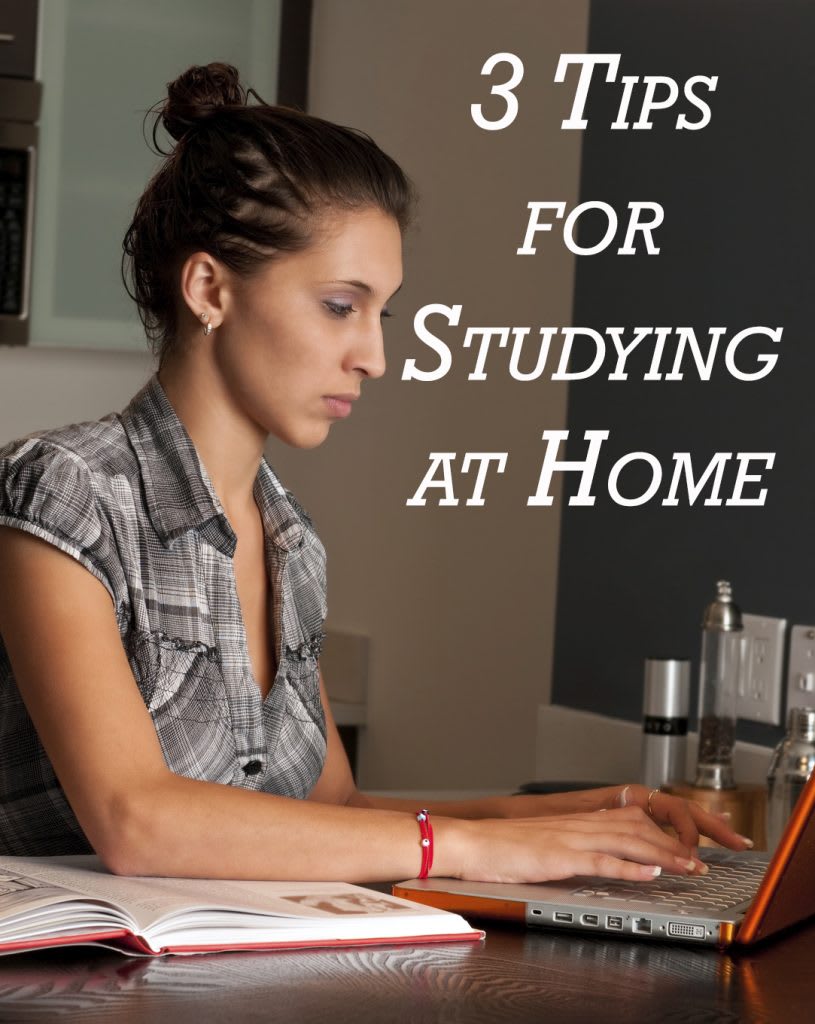 3 tips for studying at home