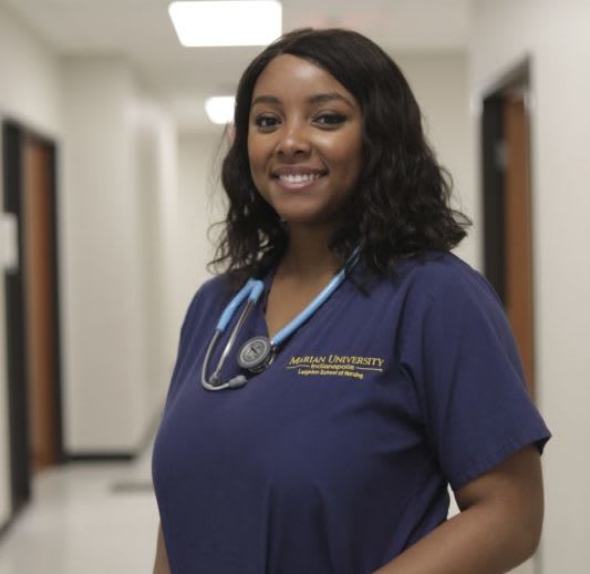 Marian ABSN student, Allysia, is seeking nursing as a second degree