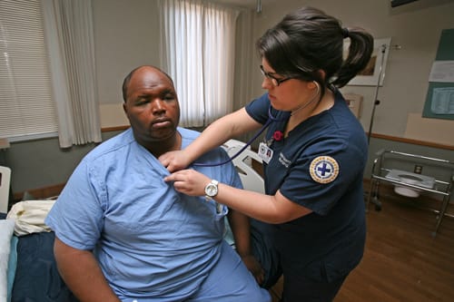 marquette msn student with patient