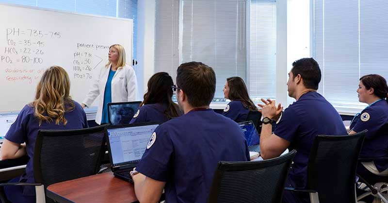 Marquette MSN students in classroom with instructor speaking