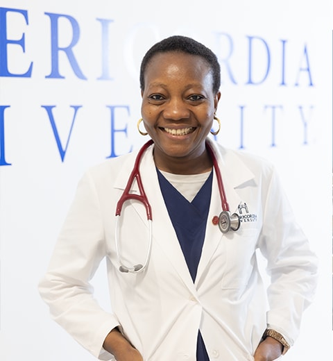 smiling Misericordia nursing student