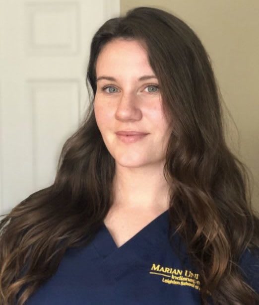 Jordan, one of Marian's ABSN students, is working toward her second degree in nursing