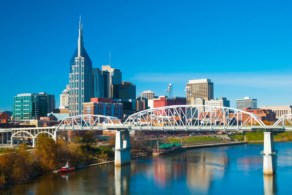 outdoor city view with bridge